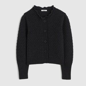 Madewell Scalloped Merino Wool-Blend Cardigan